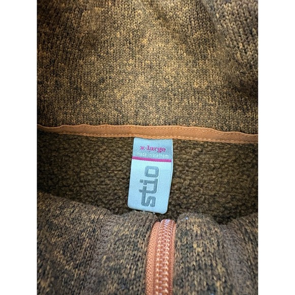 Stio Women's XL Sweetwater 1/2 Zip Fleece Pullover Burnt Orange Outerwear - Picture 5 of 8